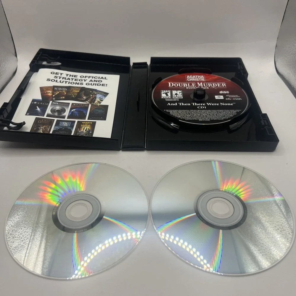 Video Game PC Agatha Christie Double Murder Mystery Pack PC Game 4 CD Set